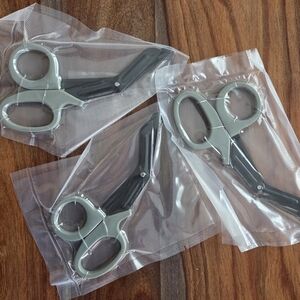 New in packaging 3 Pair Of Utility Scissors 7 1/2 inches stainless steel, Sharp